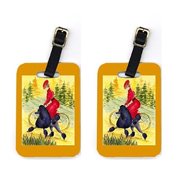 Carolines Treasures SS8635BT Poodle Luggage Tag - Pair 2; 4 x 2.75 In. SS8635BT - main